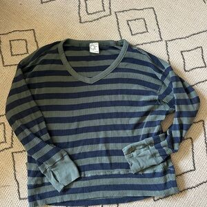 Aerie Striped V-Neck knit